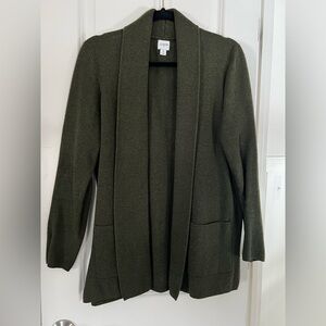 J. Crew Women's Dark Green Cardigan